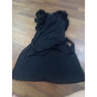 Girl's Back Top Black Top