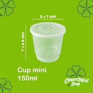 cup puding 150 ml (25pcs)tempat cakegelas sambalcup jelly murah