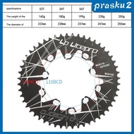[Prasku2] Chainring Double 130BCD 52T -60 Road Round Aluminum Alloy Chain for 7/8/9/10