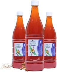 Tribal Ecoshop Pure Nannari Squash - Pack of 3 | Squash Made with 100% Pure & Natural Ingredients | 