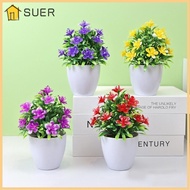 SUER Artificial Flowers Table Fake Flowers Artificial Plants Small Plants