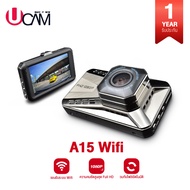 UCAM กล้องติดรถยนต์ความชัดระดับFull HD รุ่น A15wifi ใช้ดูผ่านแอพมือถือ โหลดและแชร์ได้เลย