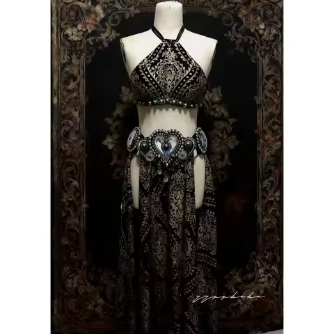 customized Fusion tribal belly dance dress alisa same performance costume
