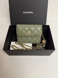 Chanel 金球小盒子 vanity case 長盒子 Mini woc
