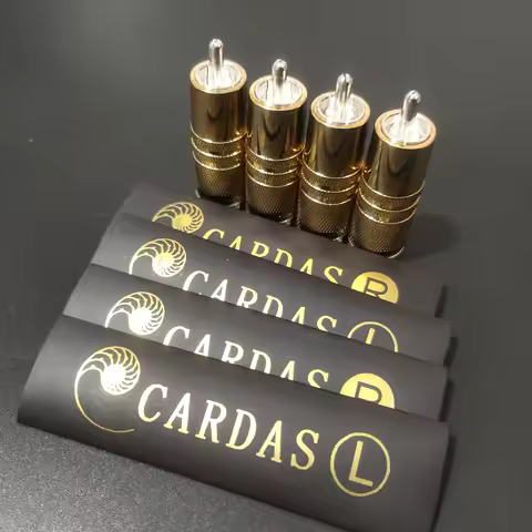 Original non-copy cardas RCA Plug gold Plated HIFI Audio Lotus Plug Connector DIY Cable AV Terminal 