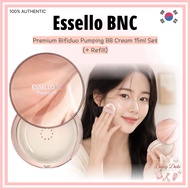[Essello BNC] Premium Bifiduo Pumping BB Cream 15ml Set (+ Refill) Aesthetic Skin Care Glow Coverage