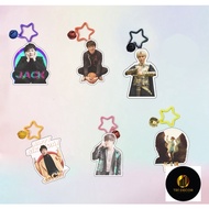 Cute and cute MKI42 j97 round flat jack keychain