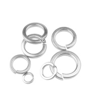 White Galvanized Spring Washer Spring Washer Galvanized Washer Elastic Screw Washer Open Washer M5M6