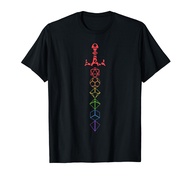 Nerdy Dice Set Collector Sword LGBT Pride D20 T-Shirt