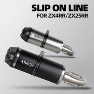 ARROW Racing Motorcycle exhaust pipe kit slip on line For Kawasaki zx4rr zx25rr ZX4R ZX25R 2020-2026