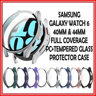 Samsung Watch 6 PC+Tempered Glass Protector Casing 40MM / 44MM Case Galaxy Watch 6 44MM / 40MM Watch