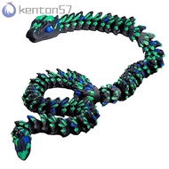 KENTON 3D Printed Snake, Simulated Eye Snake Baby 3D Printed Diceratops Snake, Realistic Ornament Sp