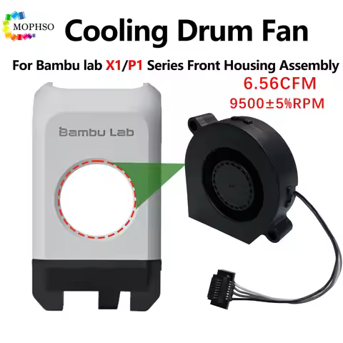 P1/X1 Series Front Housing Assembly 5015 Blower Fan For BambuLab X1 X1C P1P P1S Hotend Toolhead Fron