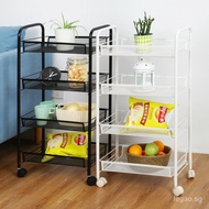 [In stock]3/4/5 tiers storage trolley, kitchen trolley s Free delivery Multi-Purpose Movable Trolley with wheels 6MJP