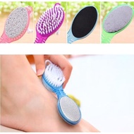 2-Sided Foot Brush - 4-in-1 PEDICURE Leather Brush - Foot Care Brush F498