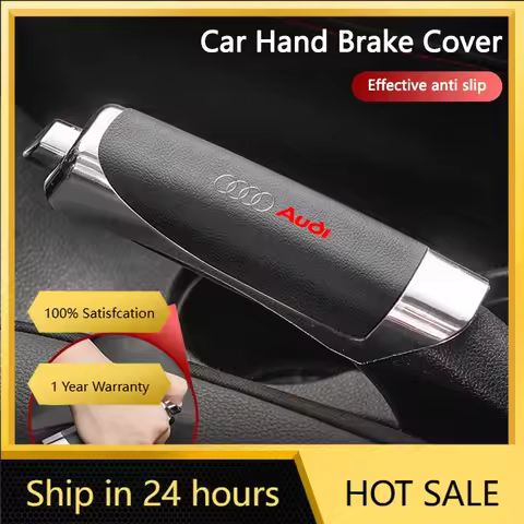 2025 Hot 1PC Car Styling Hand Brake Cover Handbrake Grip Protector Case For Audi Sline A3 A1 A4 B8 B
