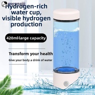 QUENNA 450ml Hydrogen-Rich Water Cup Electric Hydrogen Absorption Water Generator Bottle Filter Port