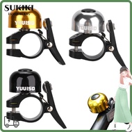 SUKIKII Bicycle Electronic Horn, Aluminum Alloy Warning Function Cycling Handlebar Bell Ring, Access