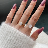 2CT Radiant Ice Cut Moissanite Diamond Solitaire Wedding Ring