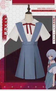 Neon Genesis Evangelion AyanamiRei Asuka การ์ตูนแอนิเมชั่นอุปกรณ์ต่อพ่วงสไตล์วิทยาลัยชุดนักเรียนเสื้