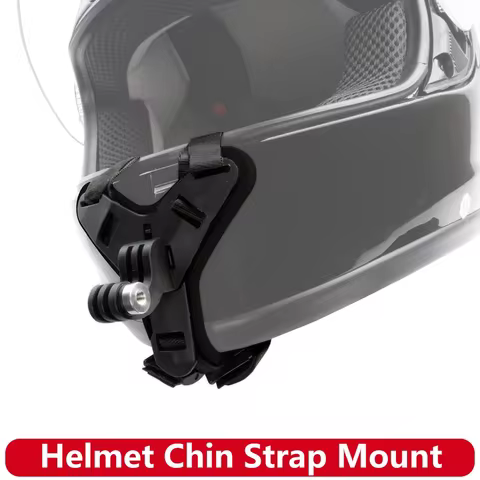 Motorcycle Helmet Chin Strap Mount for GoPro Hero 13 12 11 10 9 8 DJI Osmo Insta360 SJCAM SJ4000 AKA
