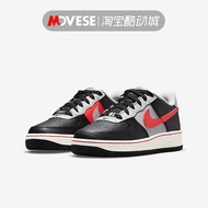 Nike Nike Air Force 1 Air Force No. 1 AF1 Women's Black Gray Red Casual Sneakers DJ9993-001