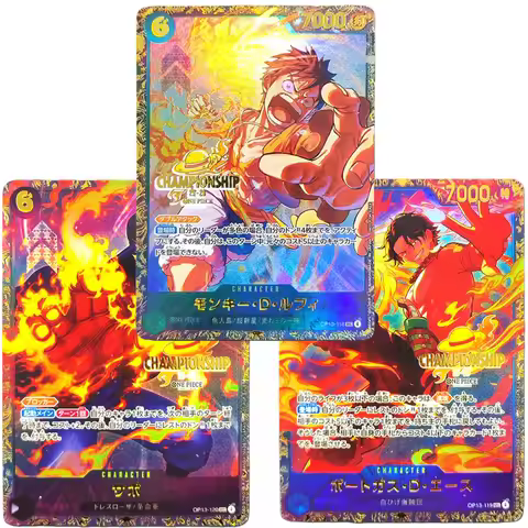 Proxy ONE PIECE Card Championship 25-26 Season Luffy OP13-118 ACE Sabo Japanese TCG Collection Anime