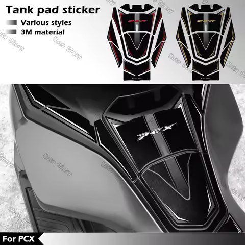 Motorcycle Fuel Tank Pad Sticker Scooter Tank Protection Gas Cap Oil Cover Decals Waterproof For PCX
