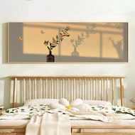 臥室床頭光影掛畫客廳沙發電視背景墻裝飾畫單聯主臥壁畫2022新款