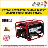 PETROL GENERATOR EGY2500 2000W / EGY3800 3000W EURO POWER / GENERATOR 4 STROKE PORTABLE /PORTABLE GE