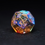 Phantom Crystal Starry Sky COC Dice DND Dice Cthulhu Running Group TRPG Dice Wanzhi Brand 20-Sided M