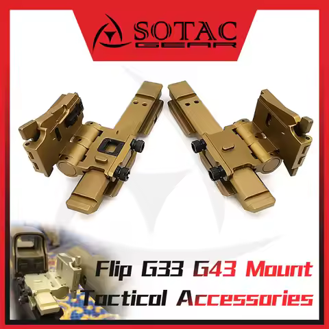 SOTAC CNC Metal Flip Mount for G33 G43 3X Magnifier and Red Dot Scope Sight Hunting Wea-pon Tactical