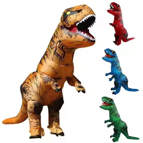 T-rex inflatable uit 110cm-200cm Tyrannosaurus Dinosaur Costume Adult cosplay Fancy Halloween Mascot