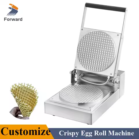 Ice Cream Cone Maker Street Snack Machine Customization Shape Gelato Cone Making Machine
