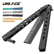 Stainless Steel Butterfly Folding Comb - Heatless Hair Styling Tool for Men and Women Butterfly Comb