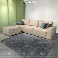 🔥 Free Delivery 🔥 Common Space - Olivia 3 Seater Modern L Shape Sofa | Fabric | Nordic Tofu Sofa | 沙发 108-15