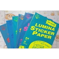 [FPS FairPriceSupplies] ELIT LUMINA STICKER PAPER / NEON STICKER PAPER - A4 SIZE (SOLD PER PACK)