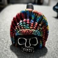 เสียงร้องสุดลึกลับของ Aztec Death Whistle ของเล่นการ์ตูนสยองขวัญสำหรับเด็ก อุปกรณ์ดนตรีแบบถ้วยดินเผา