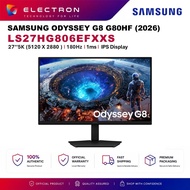 Samsung 27" Odyssey G8 G80HF LS27HG806EFXXS 5K 180Hz / QHD 360Hz Gaming Monitor