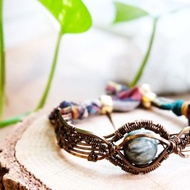 綠龍晶金屬線布藝手帶 (訂製)