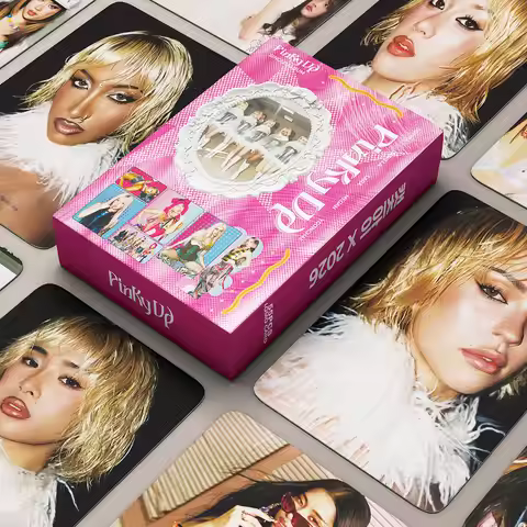55pcs KATSEYE 2026 New Edition Pinky UP Album Photo Album Decorative Fan Cards Self-Printed Postcard