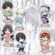 Standee Anime Kaoru no Hana wa Rin to Saku Chibi 10cm Mica Model Study Desk Decoration Keychain Gift