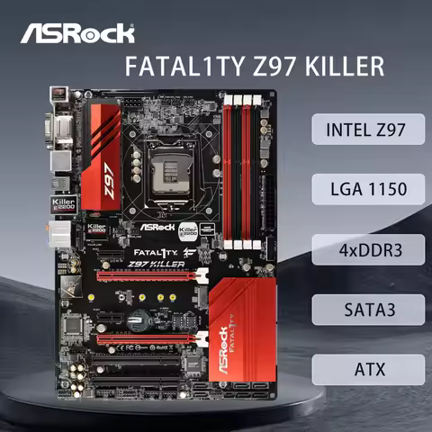 ASRock Fatal1ty Z97 Killer Motherboard LGA 1150 Support i7-4790K i7-4770K i5-4690K i5-4670K CPU 4xDD