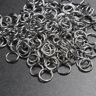 100pcs/Lots Stainless Steel Loop Split Open Jump Rings Connector Findings 8mm