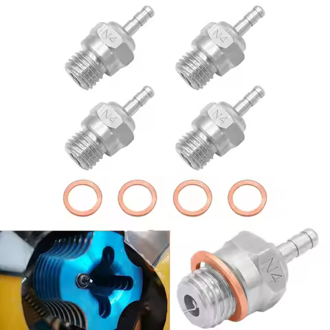 4pcs Hot Glow Plug N4 Spark Nitro Engine Parts Replace OS for Traxxas Kyosho HSP HPI Redcat 1/8 1/10