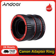 [muzhi] Andoer Colorful Metal TTL Auto Focus AF Macro Extension Tube Ring for Canon EOS EF EF-S 60D 7D 5D II 550D Red