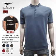 KANGAROO MANDARIN TEE KOLAR LELAKI KMCTS-1428 (BASIC MANDARIN COLLAR TEE) 6 WARNA