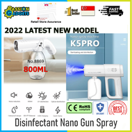 2022 New Model Nano Spray Gun Sanitizer Disinfection Mist Machine Atomizer Disinfectant Rechargeable