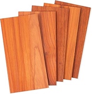 African Padauk Wood Sheets 4x8 inch, 1/8" Thick Lumber Board, Thin Veneer Blanks for Crafts Orange R
