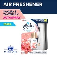 GLADE Automatic Spray Starter Kit Sakura &amp; Waterlily Air Freshener with FREE Ziploc Quart Storage Bag 25s' (Laz Mama Shop)